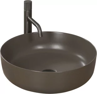 Rea łazienka z wyobraźnią Umywalka ceraminczna nablatowa Elma szara matowa 45x45 U8495 - Umywalki - miniaturka - grafika 1