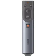 Kable - Wielofunkcyjny pilot Baseus Orange Dot do prezentacji, z czerwonym wskaźnikiem laserowym, akumulatorowy (szary) - miniaturka - grafika 1