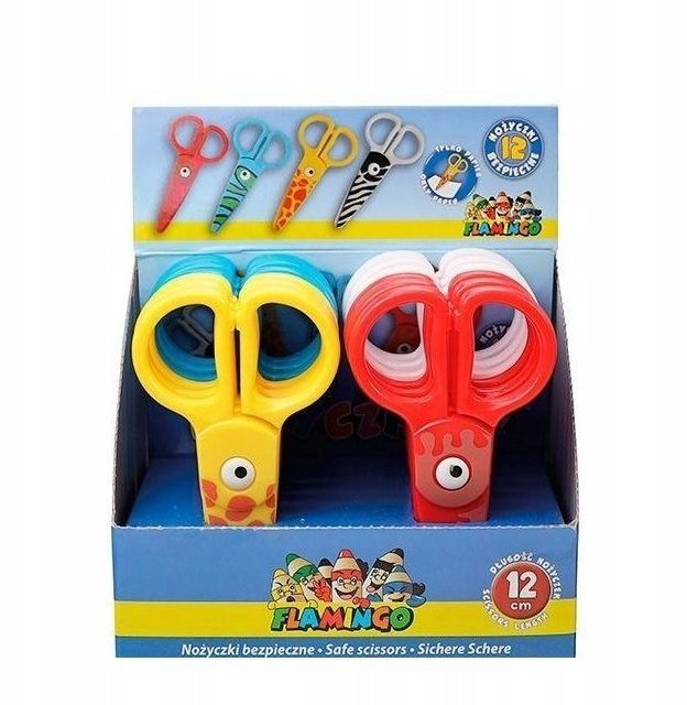 Nożyczki bezpieczne 12cm 12szt