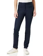 Spodnie damskie - Tommy Hilfiger Damskie spodnie materiałowe Heritage Slim Fit Pants ze stretchem, Niebieski (Midnight), 44 - miniaturka - grafika 1