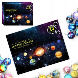 24 DNI KALENDARZ ADWENTOWY KOSMICZNA PLANETA PREZENT NA ŚWIĘTA DLA DZIECI - Ozdoby bożonarodzeniowe - miniaturka - grafika 1