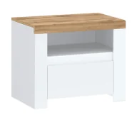 Szafki nocne - Biała skandynawska szafka nocna B3-D57 - miniaturka - grafika 1