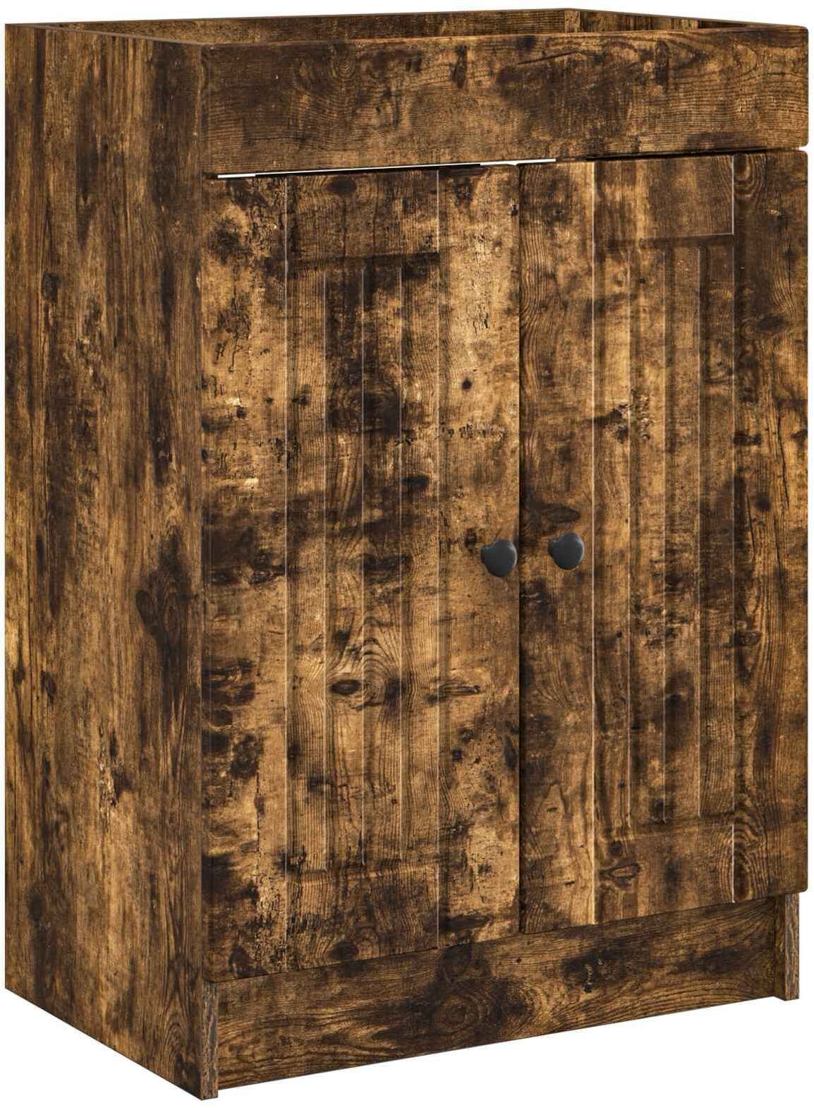 vidaXL vidaXL Szafka łazienkowa pod umywalkę Dąb wędzony 78,5 x 37,5 x 81 cm
