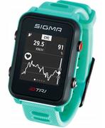 Pulsometry - Sigma SPORT SPORT iD.TRI Zegarek sportowy Zestaw, neon mint 2020 Pulsometry 24260 - miniaturka - grafika 1