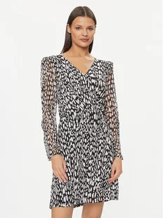 Morgan Sukienka codzienna 241-RLUISA Czarny Regular Fit - Sukienki - miniaturka - grafika 1