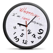 Gadżety do domu - Froster Zegar dla spóźnialskich (EN) GAD01606 - miniaturka - grafika 1