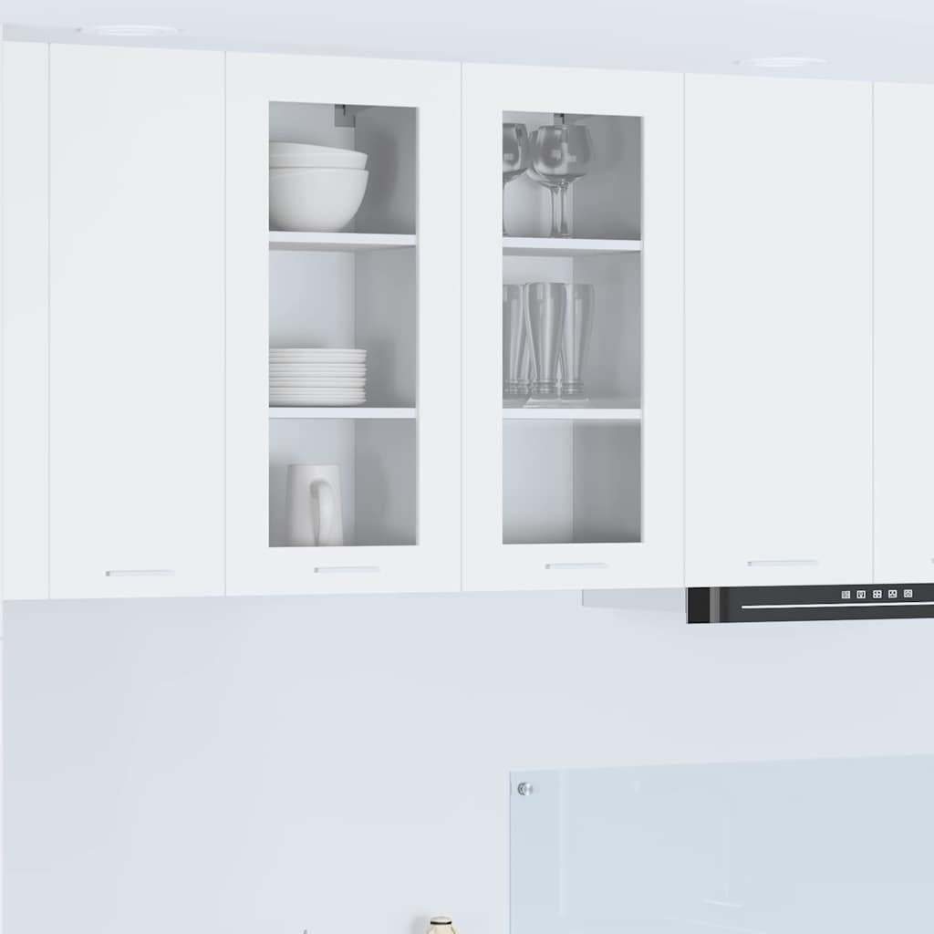 vidaXL vidaXL Szafka wisząca z przechowywaniem 2 pcs Biały 40 x 31 x 80 cm