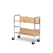 Inne urządzenia handlowo-usługowe - Wózek na segregatory, 800x340x840 mm, dąb - miniaturka - grafika 1