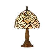 Lampy stojące - Lampa stołowa witrażowa TIFFANY 1X40W E14 224 PREZENT - miniaturka - grafika 1