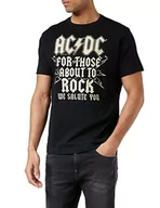 Koszulki męskie - DC AC męski Highway T-Shirt, czarny, l ACDCTSHIRT-10 - miniaturka - grafika 1