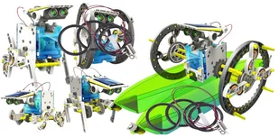 BUDOWANIE ROBOTA Zabawka Rozwojowa Mechanika Elektronika dla dzieci 13w1 - Mały naukowiec - miniaturka - grafika 1