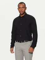 Koszule męskie - Tom Tailor Denim Koszula 1042551 Czarny Relaxed Fit - miniaturka - grafika 1