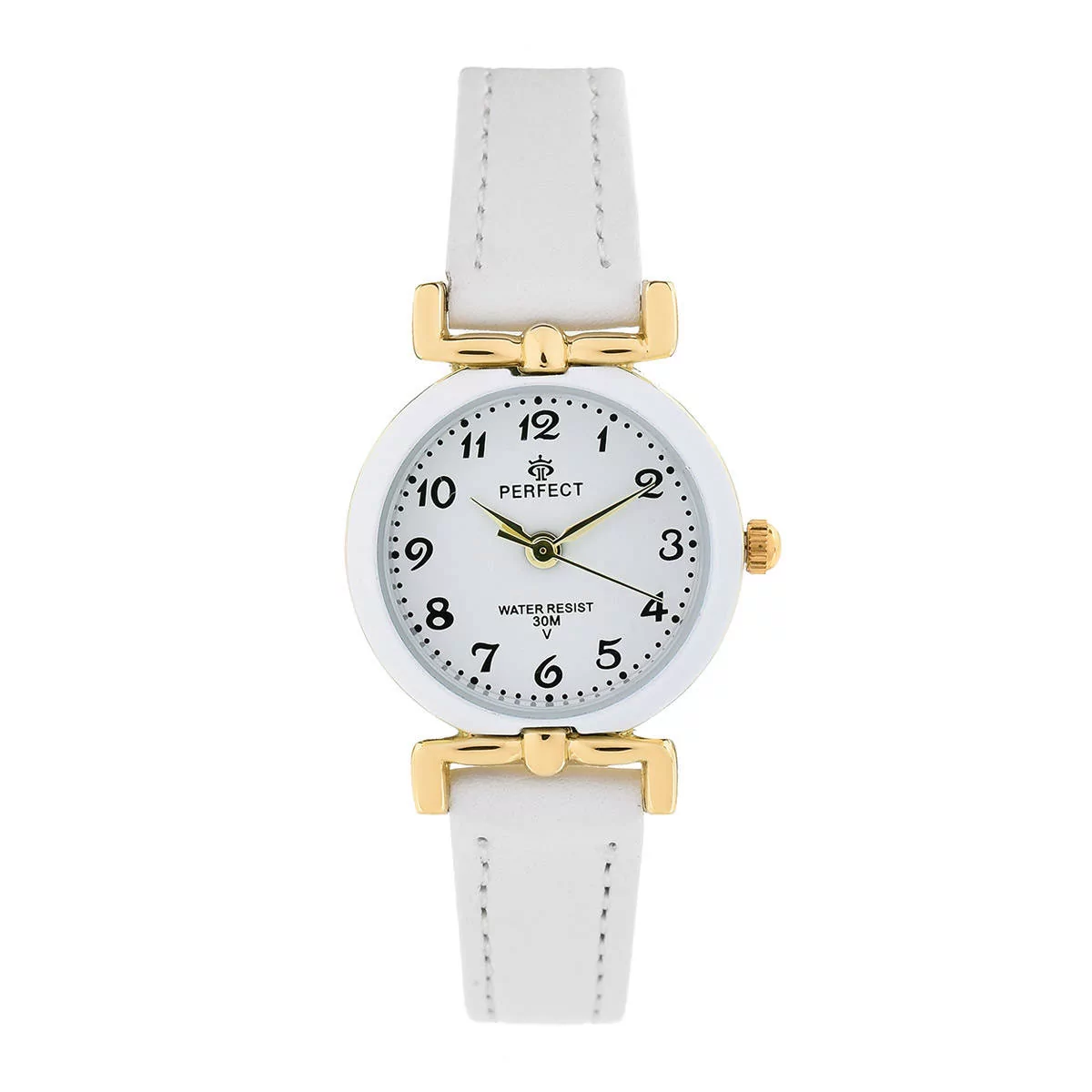 Zegarek na komunię damski PERFECT - LP004-02 -biały