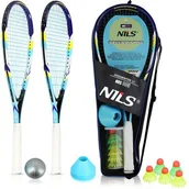 Badminton - Zestaw Rakietki Paletki Do Badmintona + Lotki 5w1 - miniaturka - grafika 1