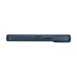 iCarer CE Oil Wax Premium Leather Folio Case skórzane etui iPhone 14 Pro Max z klapką magnetyczne MagSafe niebieski (AKI14220708-BU) - Etui i futerały do telefonów - miniaturka - grafika 11