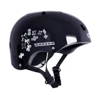 Kaski narciarskie - Worker Kask freestyle, Standard, czarny, rozmiar S - miniaturka - grafika 1