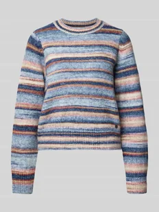 Sweter z dzianiny o kroju regular fit z dodatkiem wełny model ‘CELESTE CREW’ - Swetry damskie - miniaturka - grafika 1