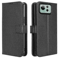 Portfele - Jeek Dla Asus Zenfone 12 Ultra 5G Etui PU Skórzany portfel z diamentową teksturą Pokrowiec na telefon-biały Czarny - miniaturka - grafika 1