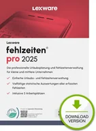 Programy finansowe i kadrowe - Lexware fehlzeiten pro 2025 Download Jahresversion (365-Tage) Zarządzanie liśćmi 1 lat(a) 09174-2040 09174-2040 - miniaturka - grafika 1