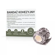 Apteczki i materiały opatrunkowe - Paso TRADING Bandaż kohezyjny 4,5m x 5cm moro, 1 sztuka - miniaturka - grafika 1
