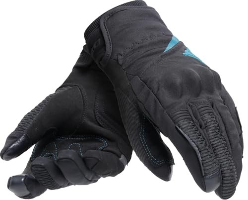 DAINESE - Trento D-Dry® Gloves Wmn, zimowe rękawice motocyklowe, wodoodporne, z ochraniaczami stawów, damskie, czarne/oceaniczne, M