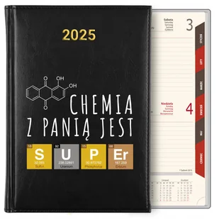 KALENDARZ TERMINARZ PLANER DZIENNY A5 2025 DLA NAUCZYCIELKI CHEMII WZORY - Notesy i bloczki - miniaturka - grafika 1