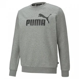 Męska bluza dresowa nierozpinana bez kaptura PUMA ESS BIG LOGO CREW FL - Bluzy sportowe męskie - miniaturka - grafika 1