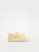 Buciki dla niemowląt - Reserved - Trampki z ozdobną aplikacją - jasnożółty - miniaturka - grafika 1