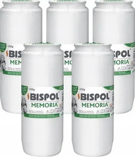 ZESTAW Wkłady do zniczy olejowe BISPOL WO4 84H 5szt. + Zapałki DABSTER_PL 38szt. - Lampiony i znicze - miniaturka - grafika 1