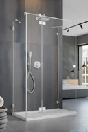 Kabiny prysznicowe - Radaway Essenza Pro White Kdj+S kabina 90x100x90cm lewa biały mat/szkło przejrzyste 10097310-04-01L/10098090-01-01/10098090-01-01 - miniaturka - grafika 1