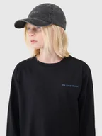 Koszulki dla chłopców - 4F Longsleeve regular z nadrukiem chłopięcy - czarny 122 (6-7 lat) - miniaturka - grafika 1