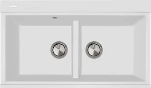 Zlew PLADOS LUX 86.20 MLECZNY (white 58) (LX862058) - Zlewozmywaki - miniaturka - grafika 1