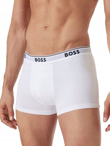 HUGO BOSS MĘSKIE MAJTKI BOKSERKI BAWEŁNIANE BIAŁE M JPA