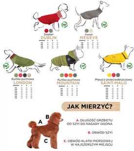 ZOLUX Płaszcz przeciwdeszczowy SAINT MALO T45 kol. czerwony - Ubranka dla psów - miniaturka - grafika 2