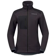 Bluzy sportowe damskie - Bluza damska Norrona trollveggen warm3 Jacket Rozmiar: S / Kolor: ciemnoszary - miniaturka - grafika 1