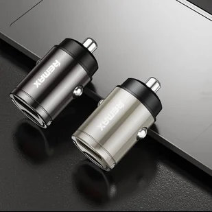 Remax mini inteligentna ładowarka samochodowa USB 18W Power Delivery PD czarny (RCC227 black) - Ładowarki samochodowe - miniaturka - grafika 6