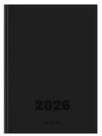 Kalendarze - Kalendarz 2026 A5 dzienny Szefa Dtp czarny Herlitz - kalendarz - miniaturka - grafika 1