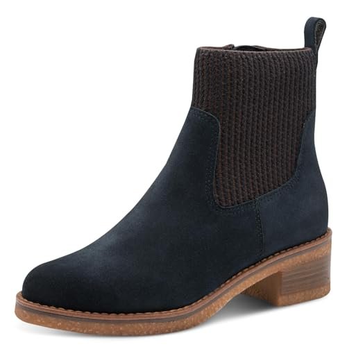 Marco Tozzi Damskie 2-25356-45 modne kozaki, granatowe, 37 EU, grantowy, 37 EU