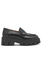 Półbuty damskie - Badura Loafersy MELITO-E23-25713PE Czarny - miniaturka - grafika 1