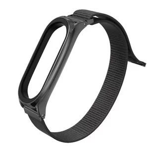Tech-Protect Pasek Nylon do Xiaomi Mi Band 5 / 6 Black - Akcesoria do smartwatchy - miniaturka - grafika 1