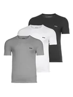 Koszulki męskie - BOSS T-Shirt 27676 Szary Comfort Fit - miniaturka - grafika 1