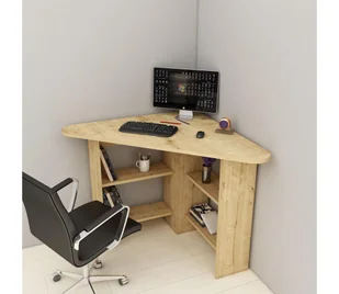 Biurko CORNER 73,8x80 cm dąb szafirowy - Stoły i stoliki do biura Biurko CORNER 73,8x80 cm dąb szafirowy - Stoły i stoliki do biura - miniaturka - grafika 1