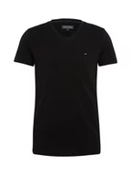 Koszulki męskie - Tommy Hilfiger - T-shirt męski, czarny - miniaturka - grafika 1