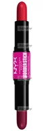 Róże do policzków - NYX Professional Makeup - WONDER STICK Dual-Ended Cream Blush Stick - Podwójny róż w sztyfcie - 2 x 4 g - 05 - BRIGHT AMBER + FUCHSIA - miniaturka - grafika 1