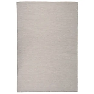 vidaXL Dywan zewnętrzny o płaskim splocie, 120x170 cm, taupe - Dywany zewnętrzne - miniaturka - grafika 1