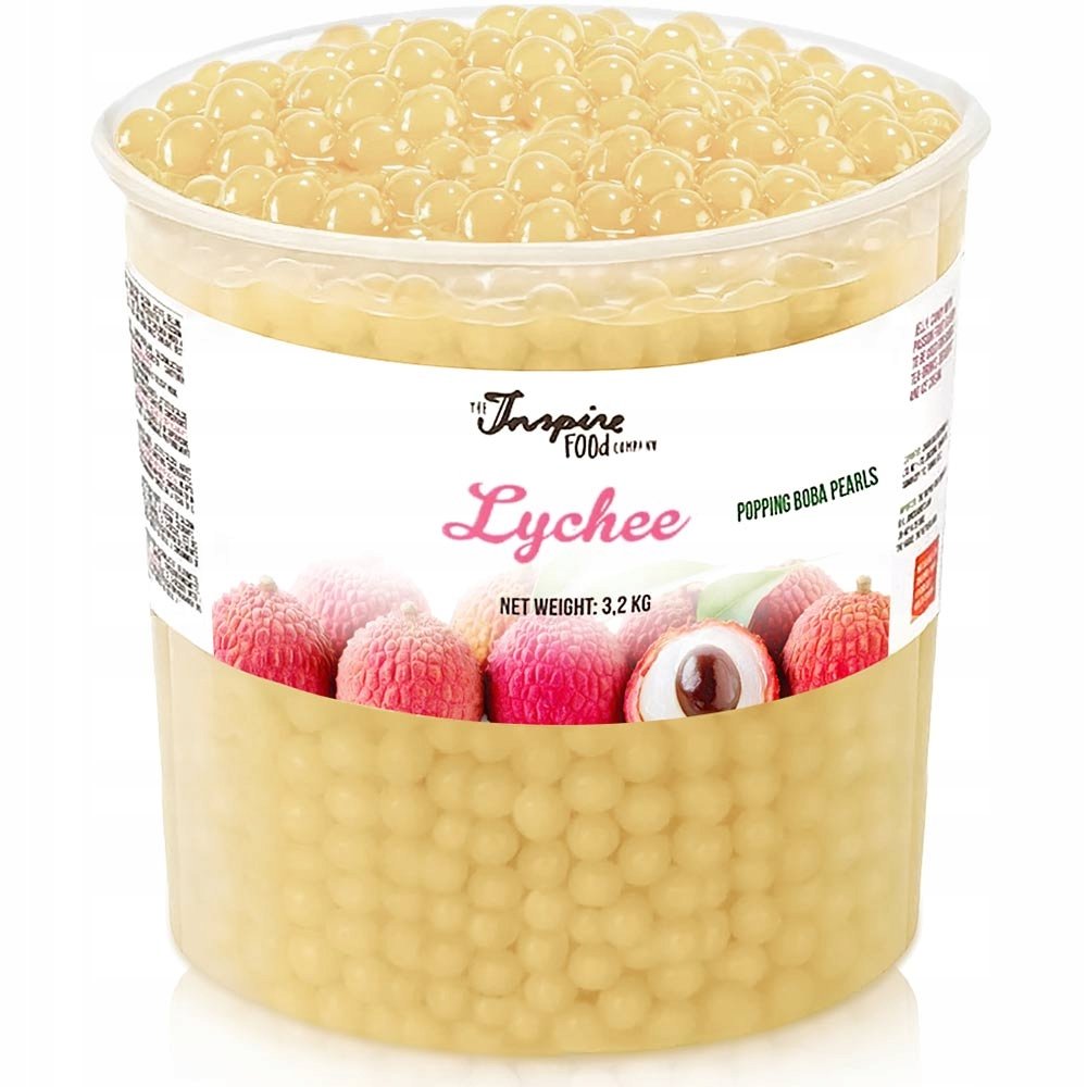 Bubble Tea pękające kulki owocowe kawior molekularny popping boba Liczi