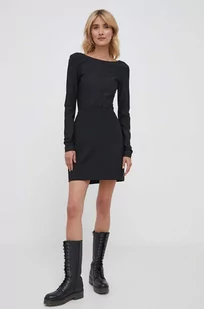 Calvin Klein spódnica kolor czarny mini ołówkowa - Spódnice - miniaturka - grafika 1