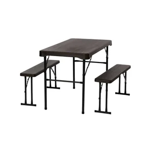 Meble ogrodowe jadalniane zestaw Wood antracyt Ote - Meble ogrodowe - miniaturka - grafika 1