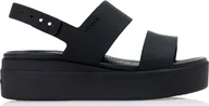 Sandały damskie - Crocs Sandały Crocs Brooklyn Low Wedge 206453-060 - 37/38 - miniaturka - grafika 1