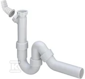 Syfony - Syfon rurowy zlewozmywaka 5/4"x50 tworzywo sztuczne / biały, model 798530 - miniaturka - grafika 1